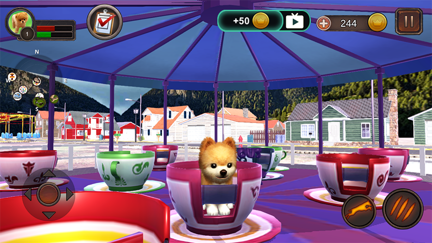 Pomeranian Dog Simulator Captura de tela 1