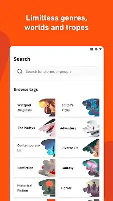 Wattpad - Read & Write Stories Zrzut ekranu 1