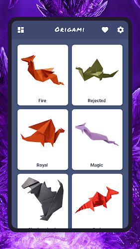 Origami dragons Tangkapan skrin 0