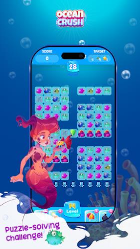 Ocean Crush Game - Match 3 Captura de pantalla 3