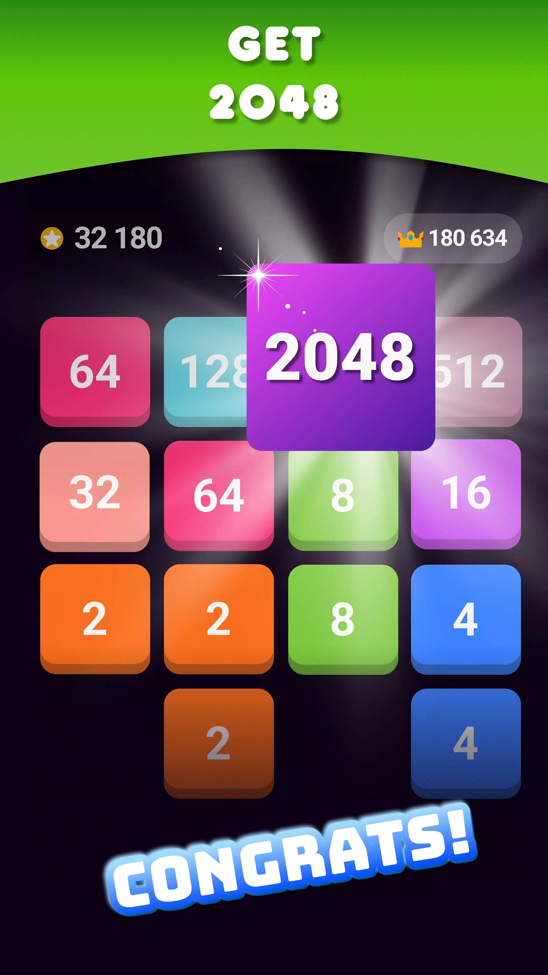 2048: Puzzle Game! Merge Block Ảnh chụp màn hình 1