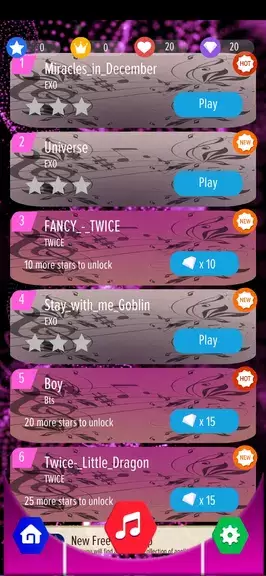 k-pop Magic Game Piano Tiles 2 Schermafbeelding 2