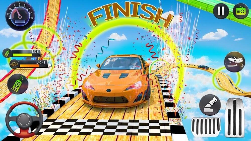 Mega Ramp Car Stunts Race Скриншот 3