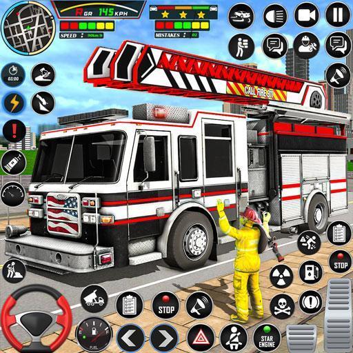 Firefighter: FireTruck Games Ảnh chụp màn hình 0