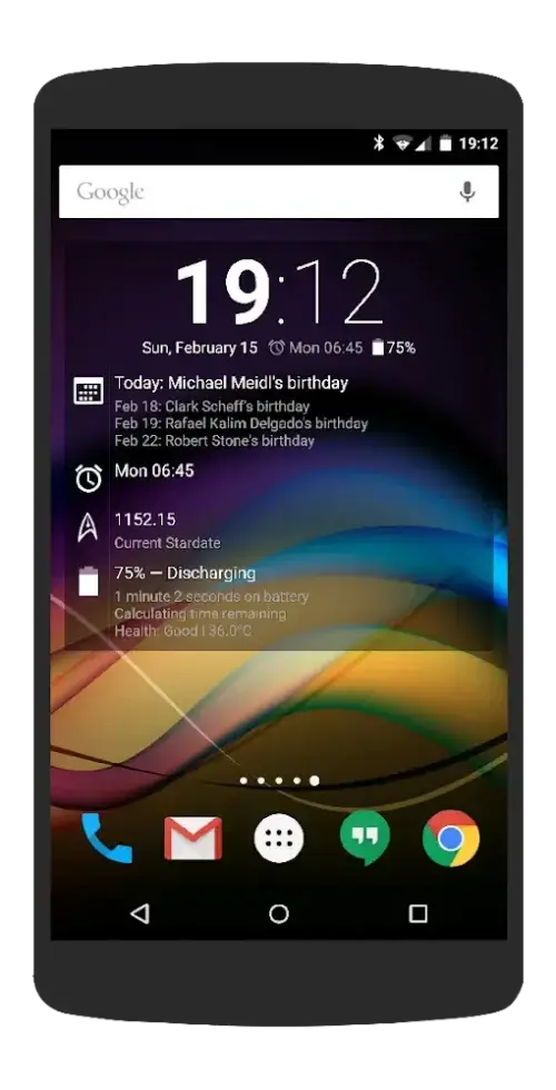 Chronus Information Widgets Tangkapan skrin 3