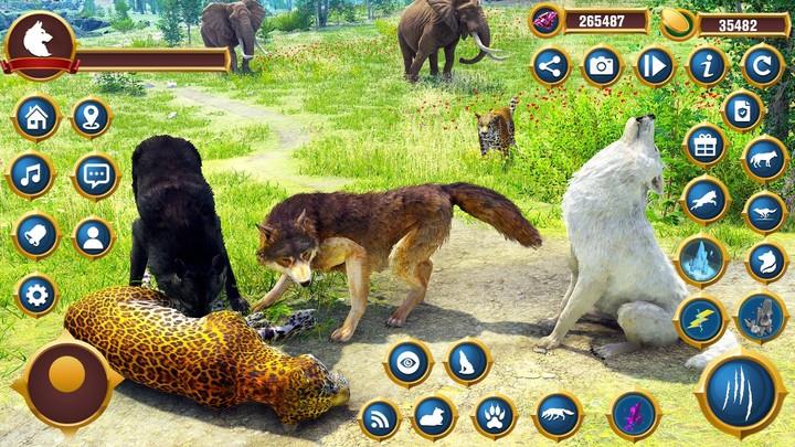 Arctic Craft Wolf Family Sim স্ক্রিনশট 1