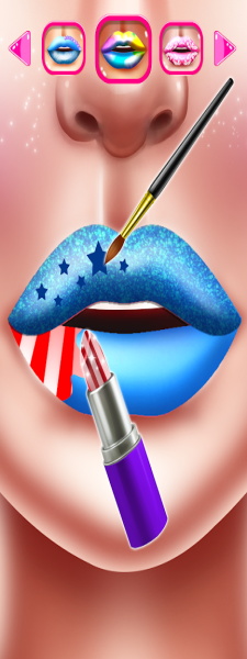 Lip Art Games: Lipstick Makeup スクリーンショット 1