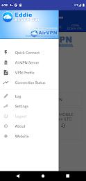 AirVPN Eddie Client GUI स्क्रीनशॉट 1