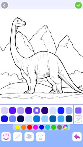 Dino Coloring Скриншот 2