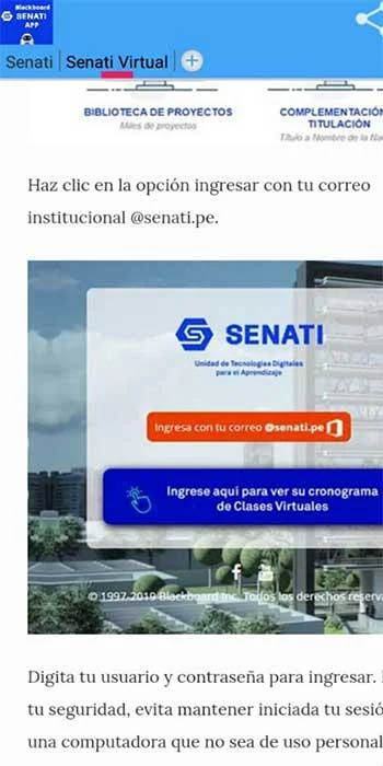 Senati Blackboard Captura de tela 2