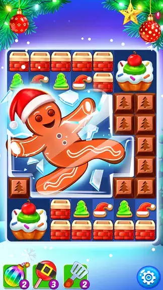 Christmas Cookie: Match 3 Game Скриншот 2