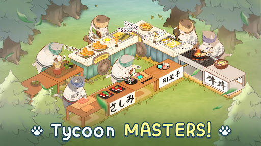 Cat Garden Food Party Tycoon Captura de pantalla 2