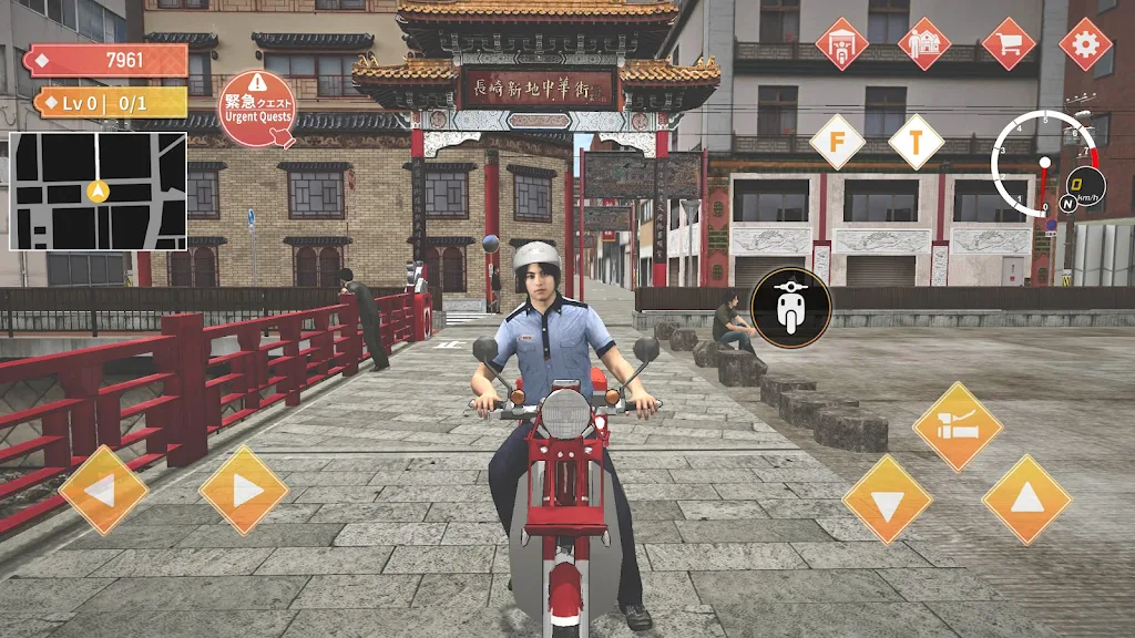 Japan Postman Moto Simulator Schermafbeelding 0