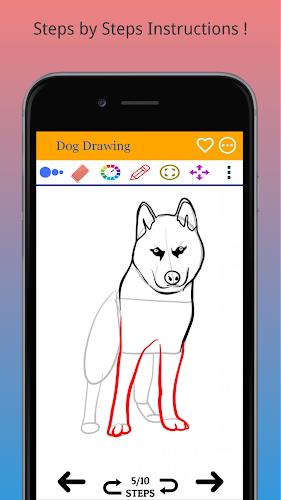 How to Draw Dog Step by Step スクリーンショット 1