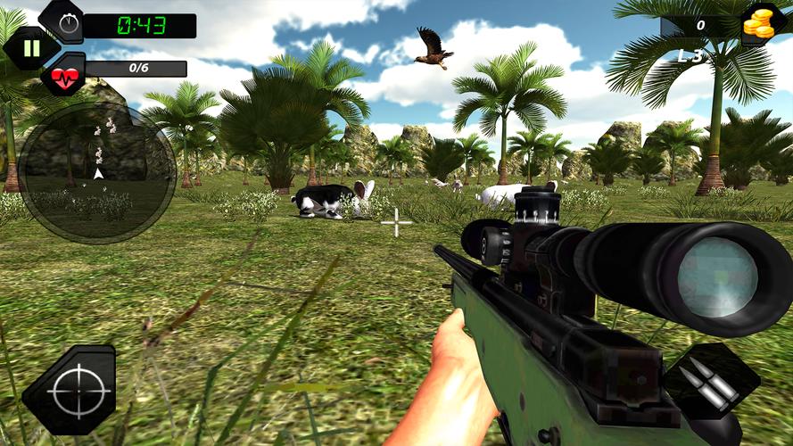 Rabbit Hunting 3D ภาพหน้าจอ 1