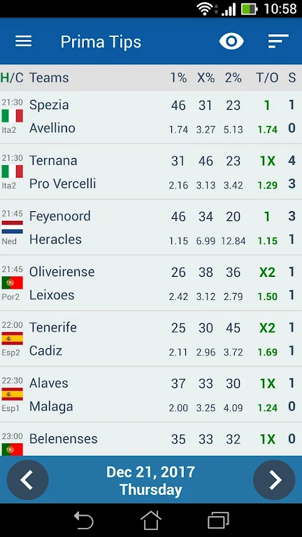 Football Predictions PrimaTips Zrzut ekranu 0
