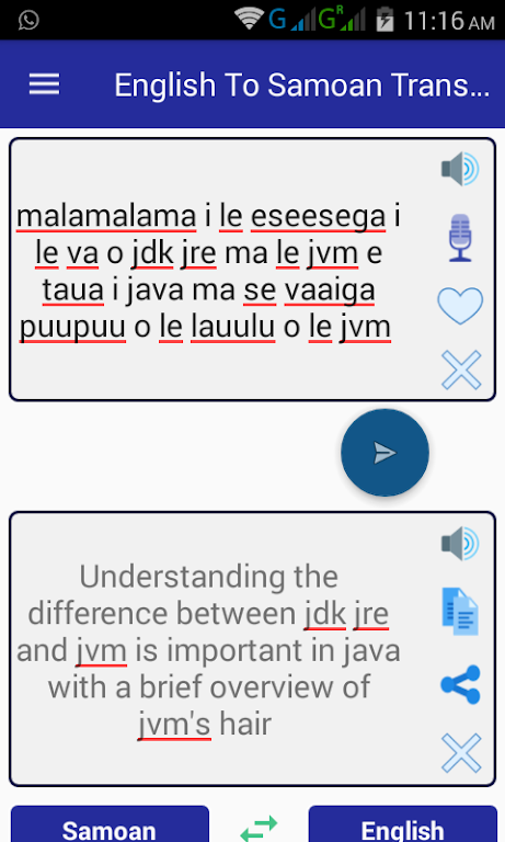 English Samoan Translator Captura de pantalla 1