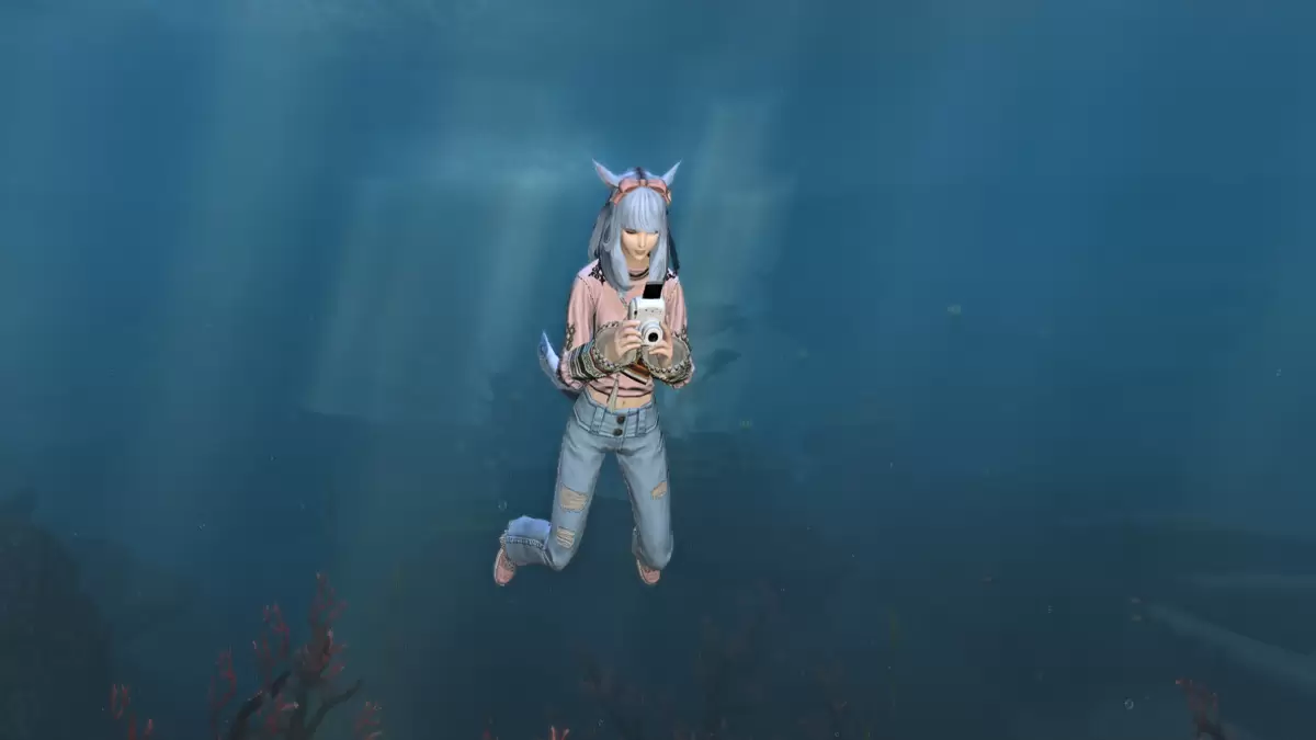 Foto Emote Underwasser in FFXIV
