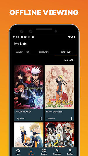 Crunchyroll Zrzut ekranu 1