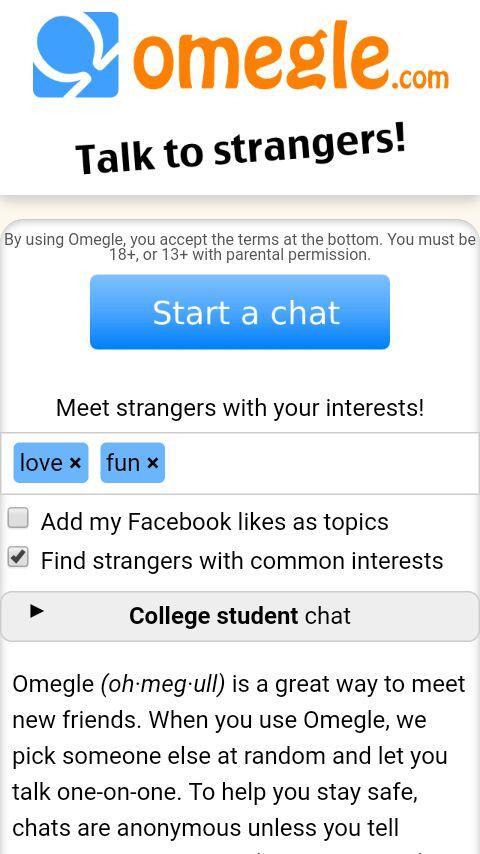 Omegle Chat - Talk to Strangers应用截图第0张