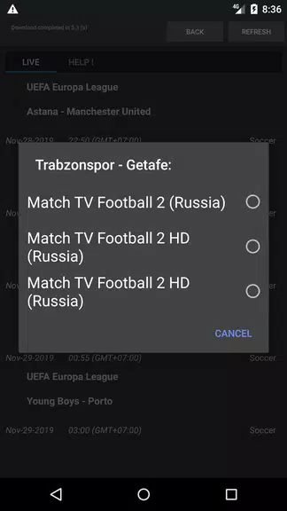 Sport Schedule Tangkapan skrin 2