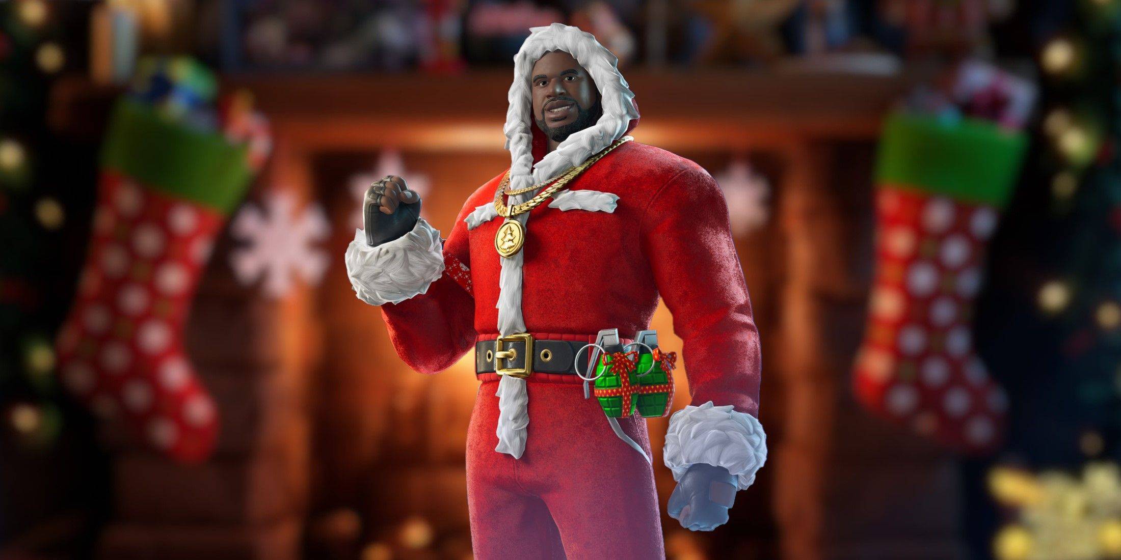 Fortnite: Schalte den Santa Shaq-Skin frei