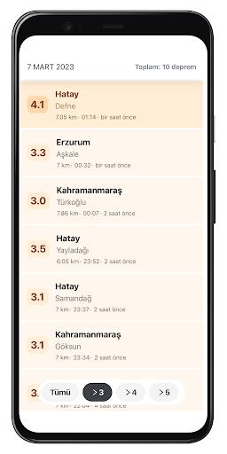 Zelzele Son 100 Deprem Ekran Görüntüsü 1