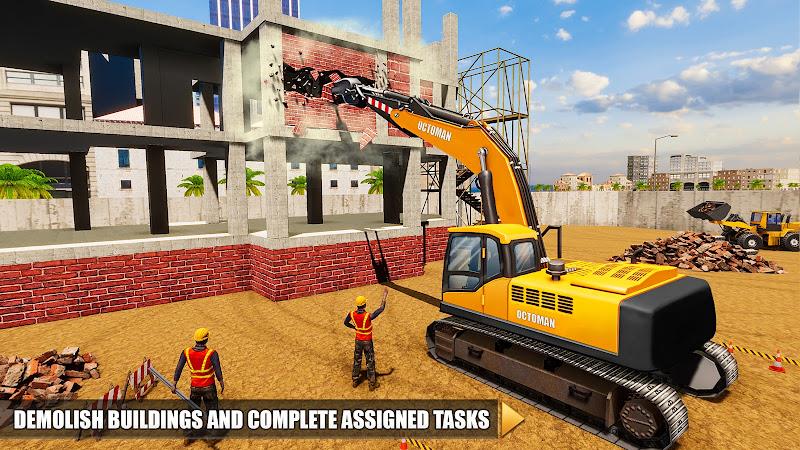 Real Construction Jcb Games 3D Schermafbeelding 3