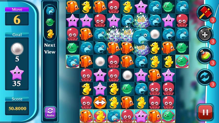 Ocean Match Puzzle स्क्रीनशॉट 1