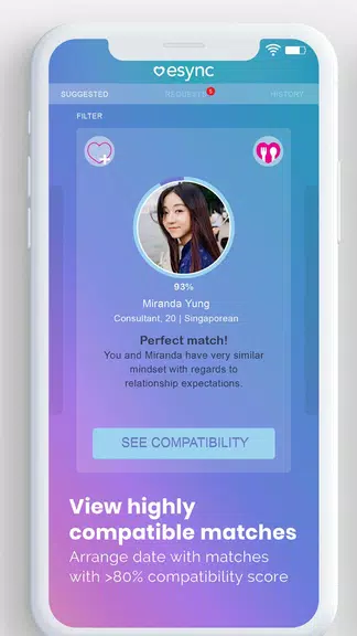 Esync - Singles Dating App Schermafbeelding 3