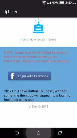 dj liker - free facebook likes Скриншот 0