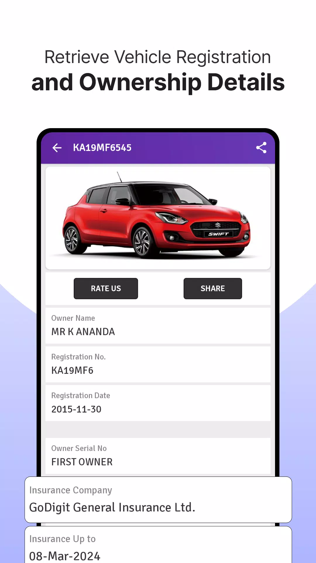 RTO Vehicle Info App, Challan Zrzut ekranu 1