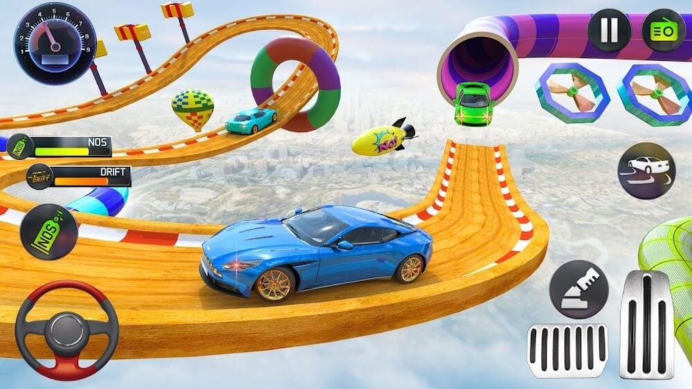 Mega Ramp Car Stunts Race 스크린샷 2