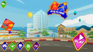 Pipa Layang Kite Flying Game スクリーンショット 0