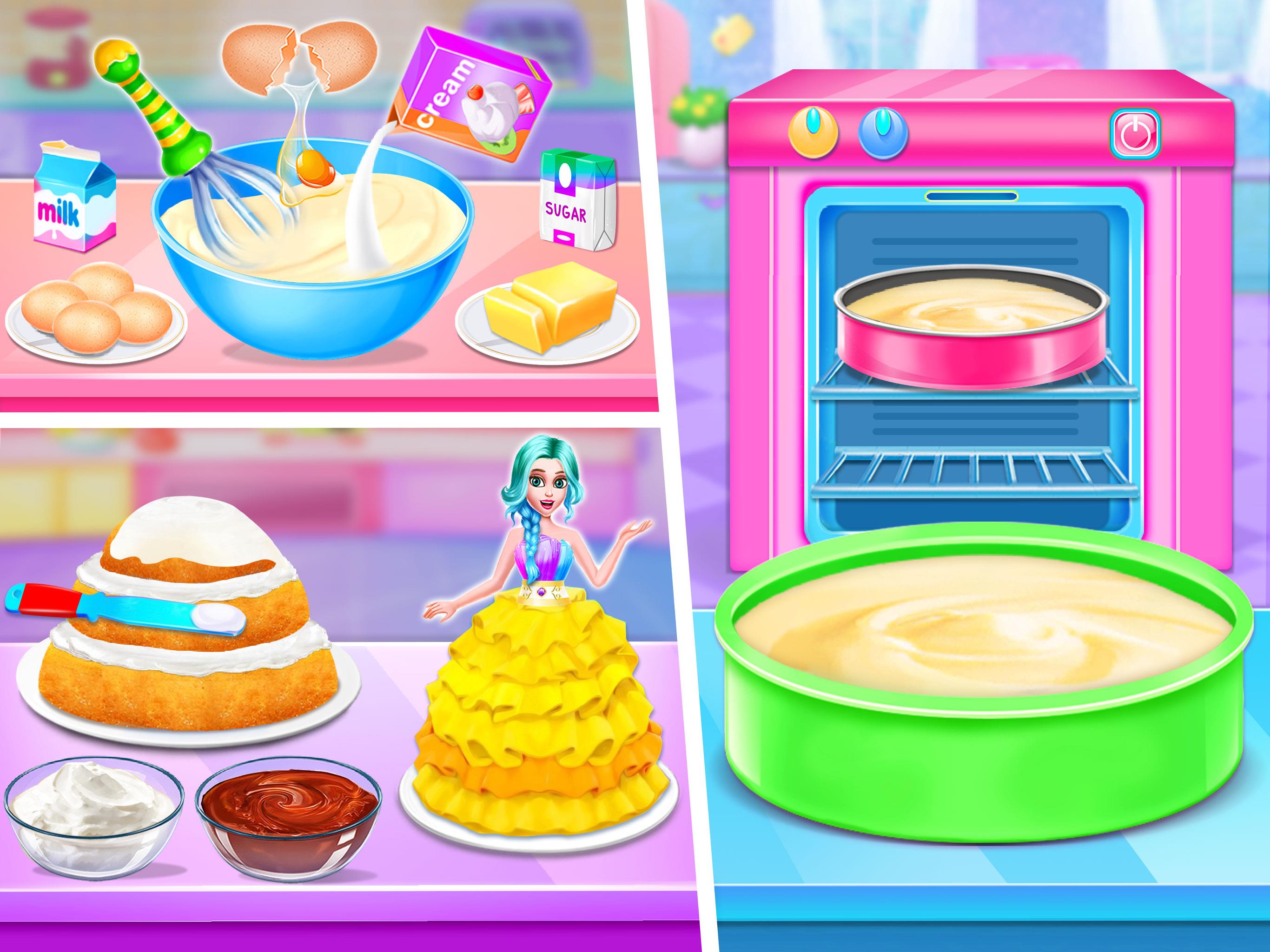 Doll House Cake Maker Game Schermafbeelding 1