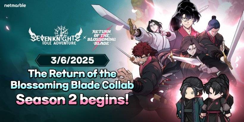 „Seven Knights Idle Adventure Relienes Return of the Blossoming Blade Event”.