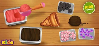 Ice Cream Making Game For Kids 스크린샷 1