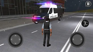 American Police Van Driving Schermafbeelding 1