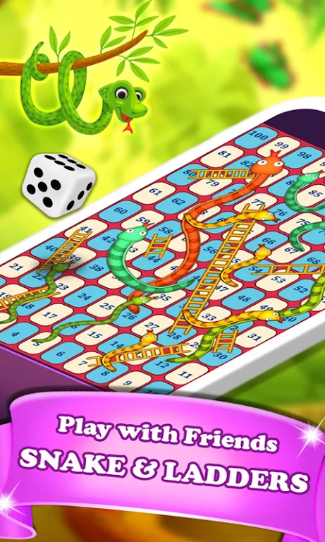 Snakes and Ladders Dice Game ဖန်သားပြင်ဓာတ်ပုံ 1