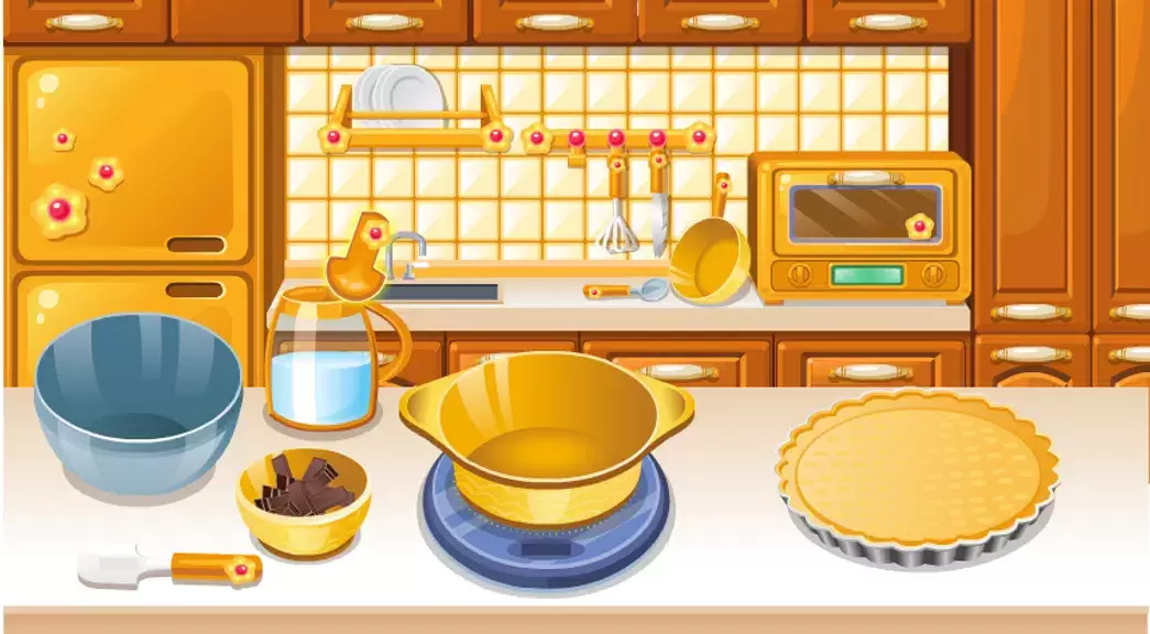 girls cooking games chocolate Captura de pantalla 2