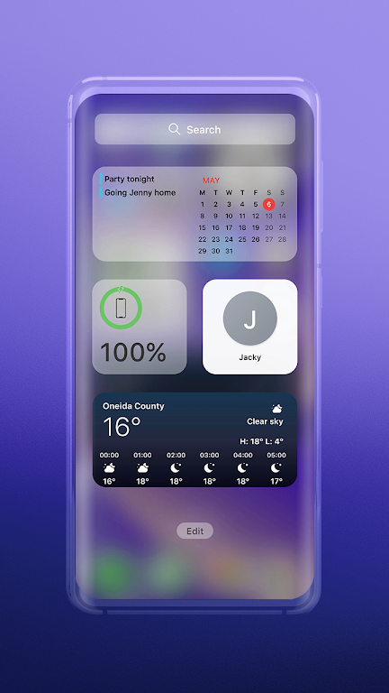 Widgets: ios 17 theme স্ক্রিনশট 2