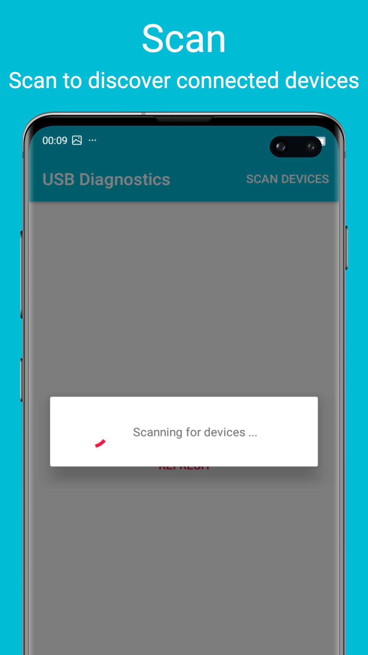 USB diagnostics ဖန်သားပြင်ဓာတ်ပုံ 0