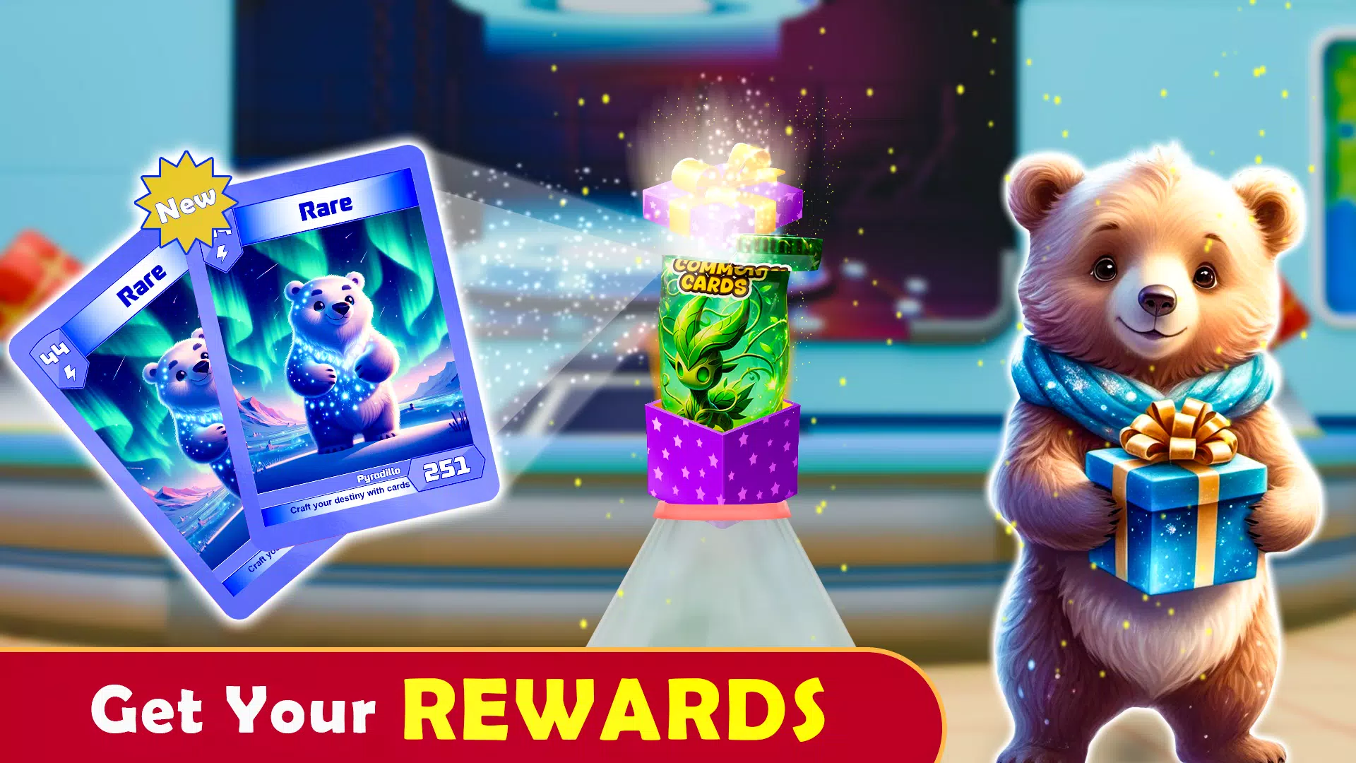 Monsters Card Collector Game Tangkapan skrin 3