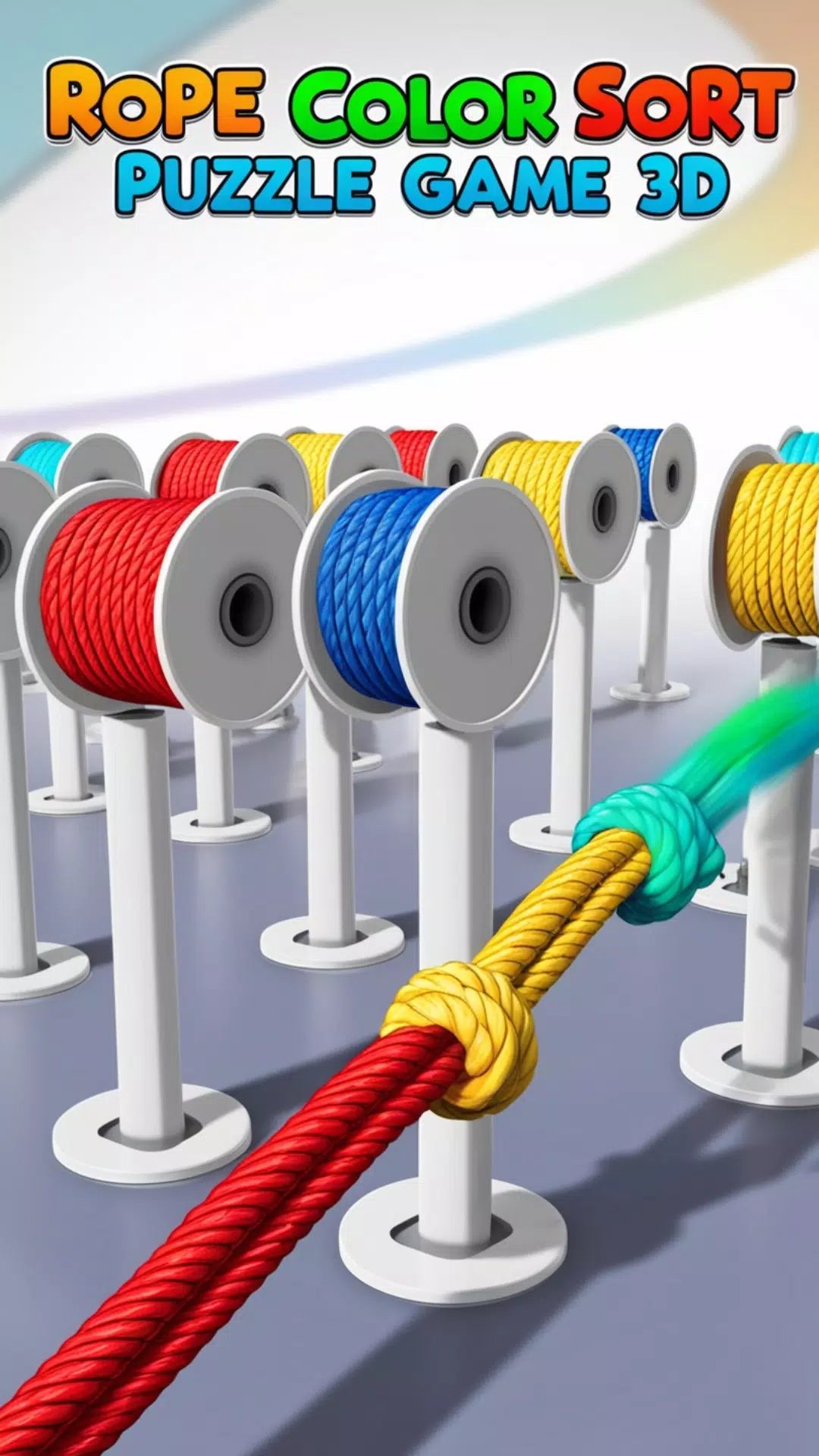 Rope Color Sort Puzzle Game 3D Screenshot 0