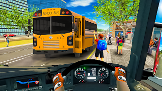 School Bus Transport Simulator Captura de pantalla 1