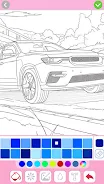 Car coloring games - Color car Schermafbeelding 0