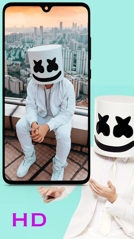 Marshmello Wallpaper Schermafbeelding 2