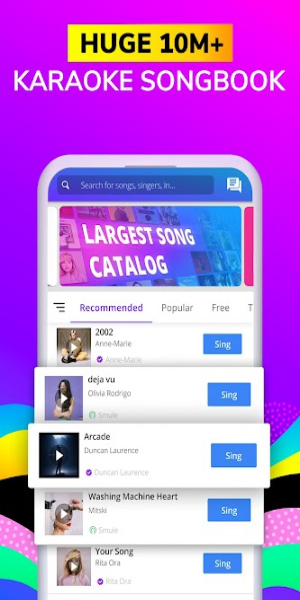 Smule: Karaoke Songs & Videos MOD স্ক্রিনশট 0