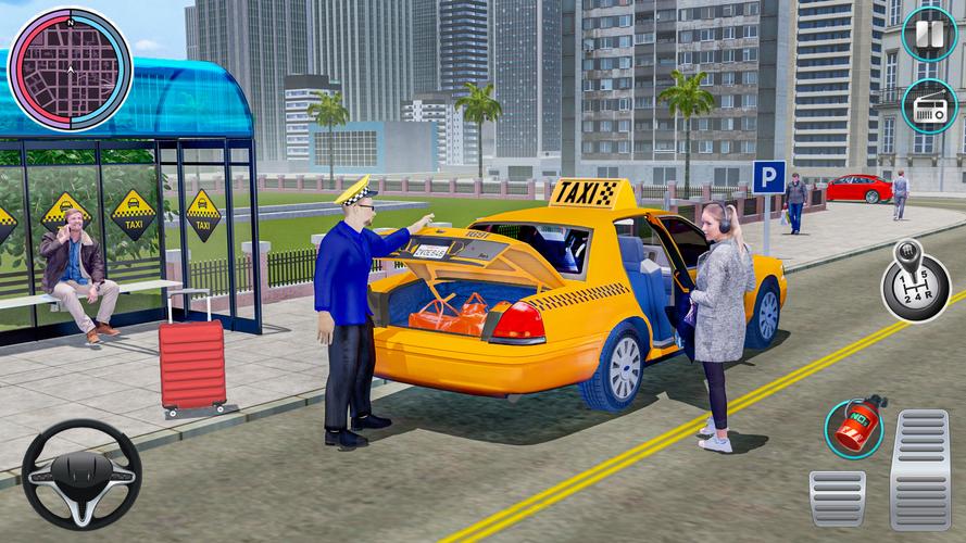 Taxi Traffic Car Racing Games 스크린샷 2