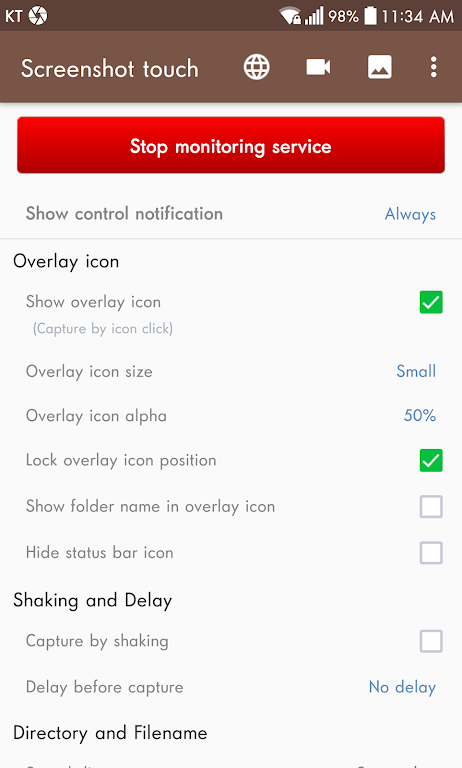 Screenshot Touch Mod Zrzut ekranu 0